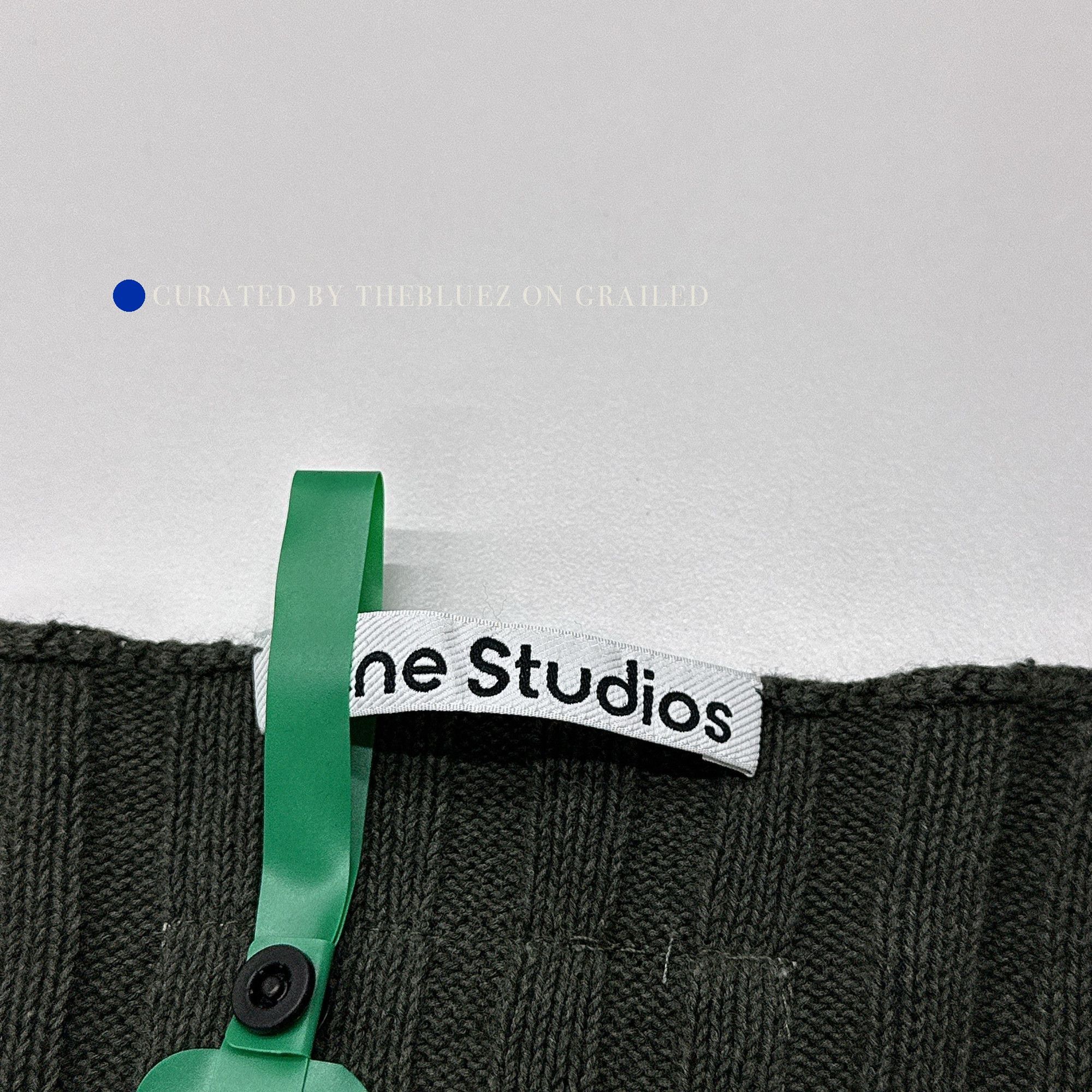 Acne Studios Ribbed Green Knit Sweater in XS Size US XS / EU 42 / 0 - 5 Thumbnail