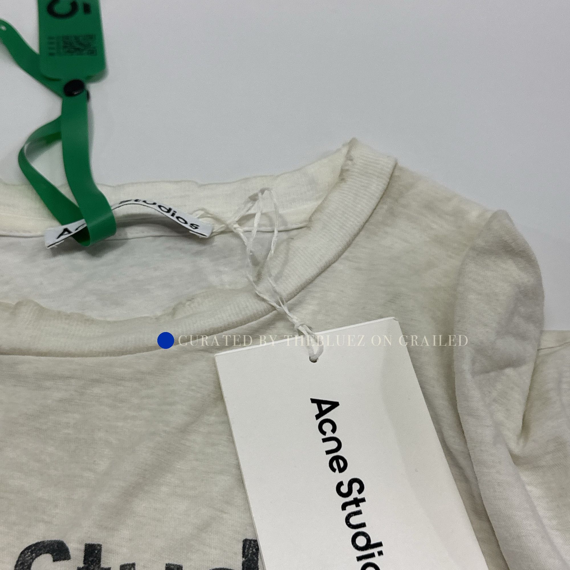 Acne Studios Minimalist Logo Tee in Crisp White Size US XXS / EU 40 - 4 Thumbnail