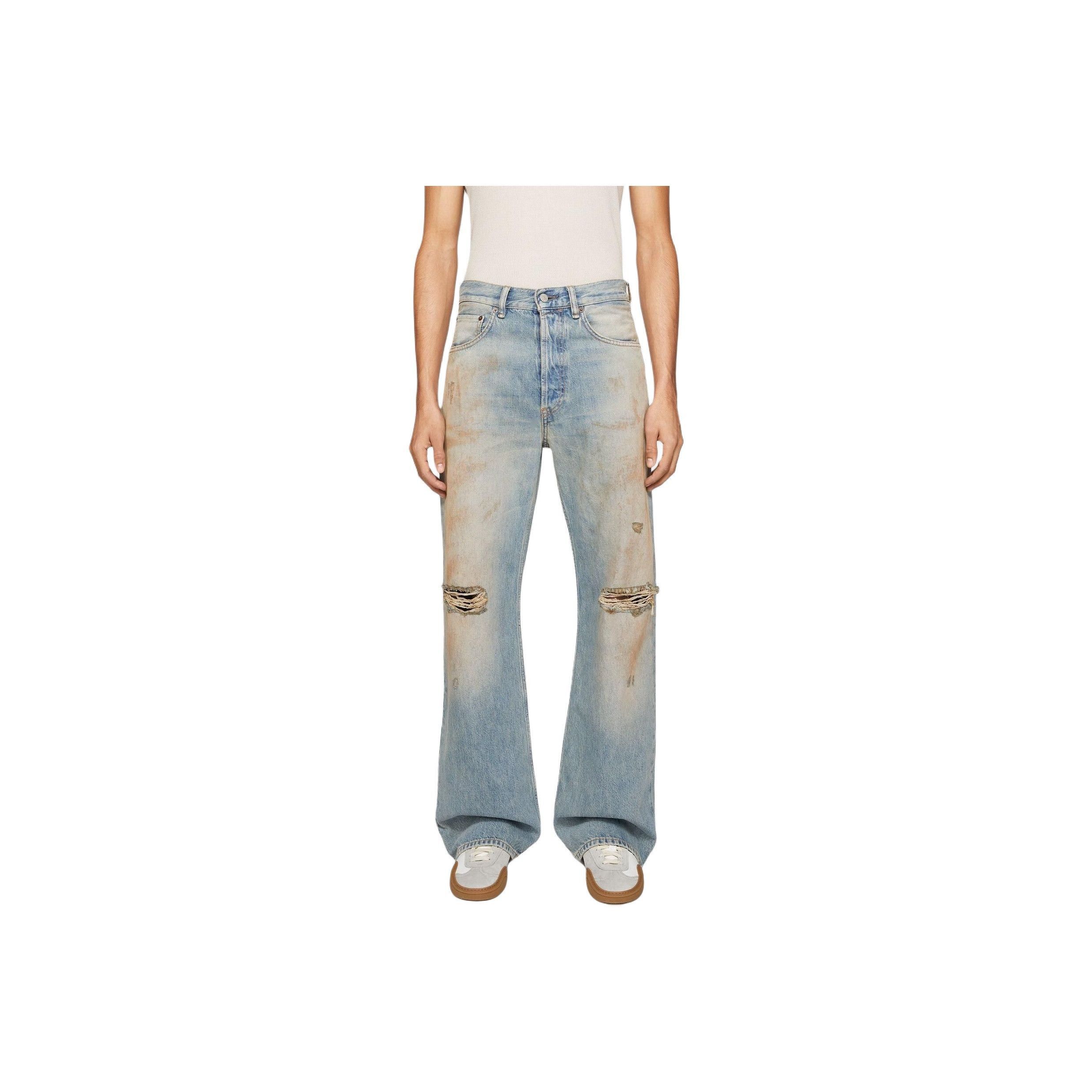 Acne Studios Distressed Blue Jeans in Size 30 Size US 30 / EU 46 - 8 Thumbnail