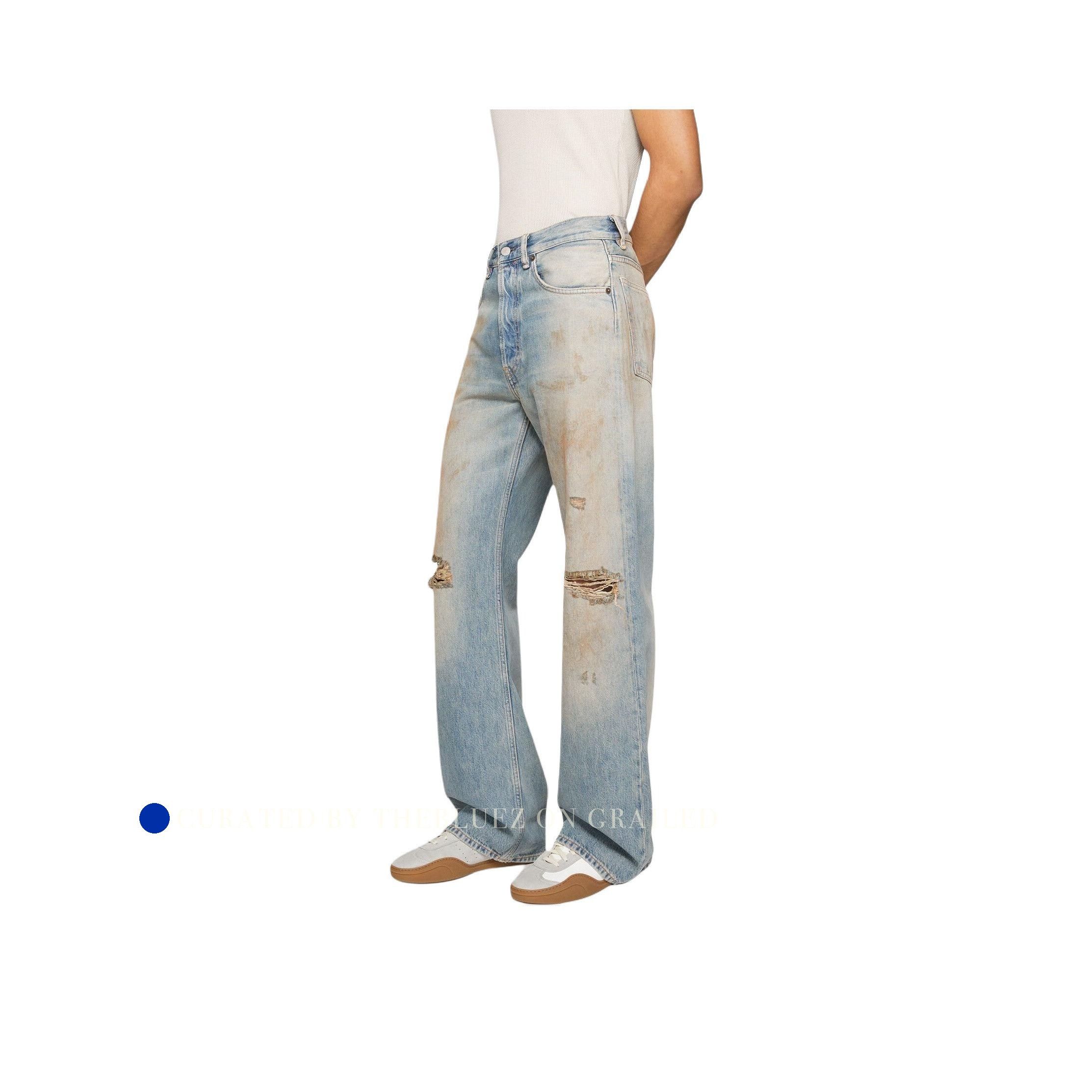 Acne Studios Distressed Blue Jeans in Size 30 Size US 30 / EU 46 - 9 Thumbnail