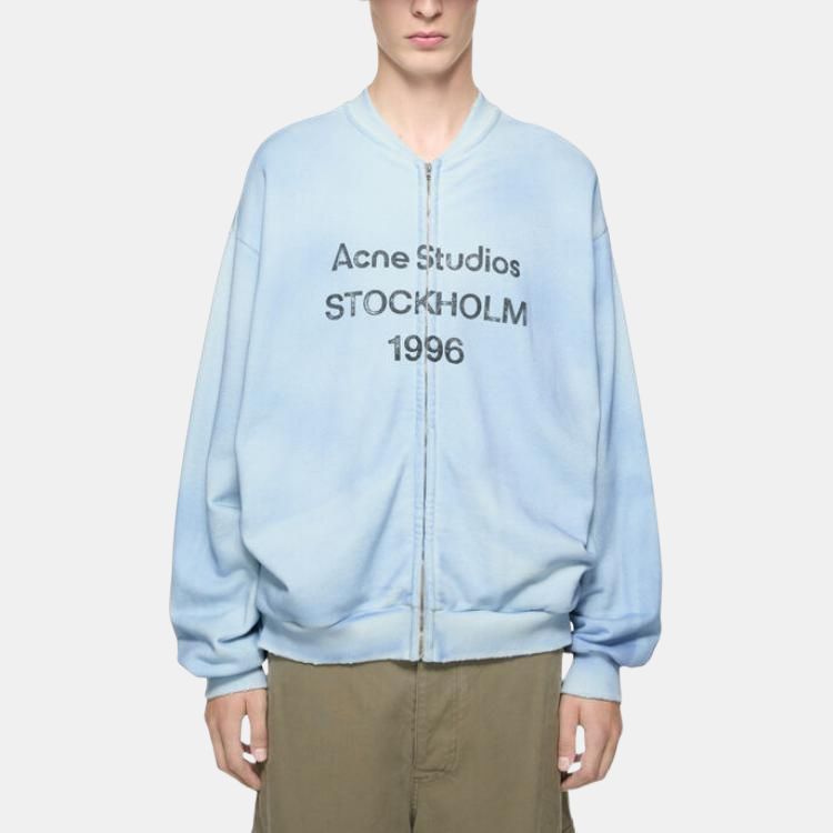 Acne Studios Lightweight Blue Bomber Jacket Size US M / EU 48-50 / 2 - 6 Thumbnail