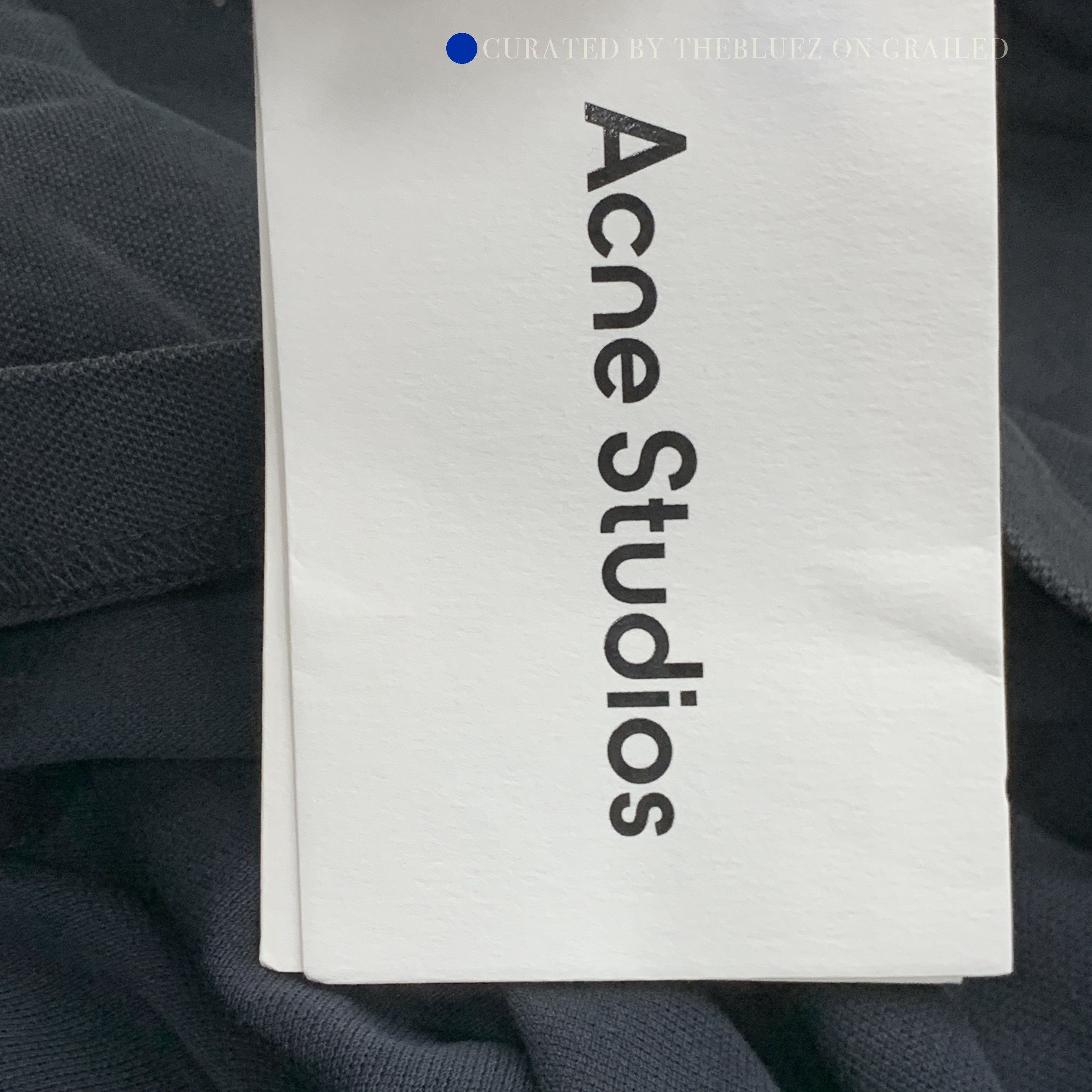 Acne Studios Embroidered Logo Polo in Black Size US M / EU 48-50 / 2 - 5 Thumbnail