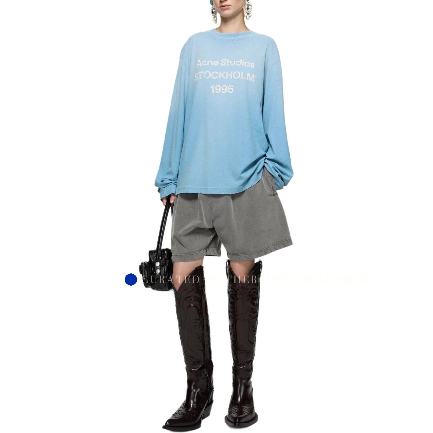 Acne Studios Stockholm 1996 Long Sleeve Tee in Blue Size US XS / EU 42 / 0 - 10 Thumbnail