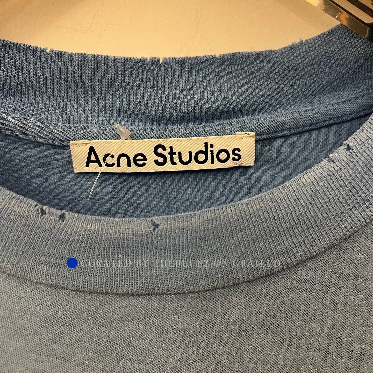 Acne Studios Stockholm 1996 Long Sleeve Tee in Blue Size US XS / EU 42 / 0 - 3 Thumbnail