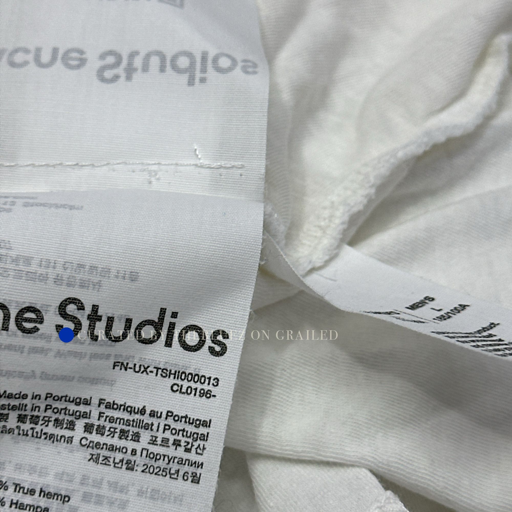 Acne Studios 1996 Logo T-Shirt in White Size US L / EU 52-54 / 3 - 7 Thumbnail
