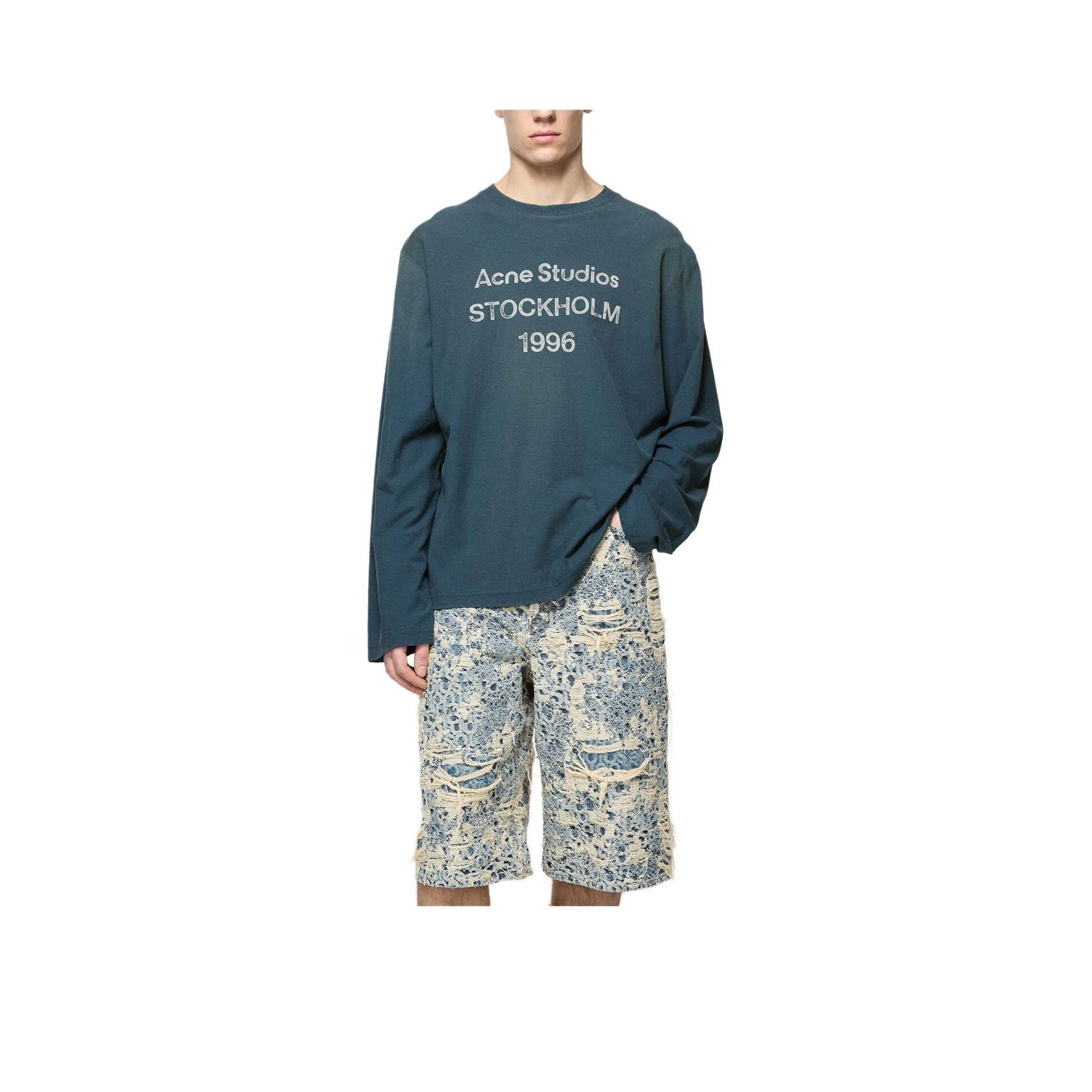 Acne Studios 1996 Stockholm Long Sleeve Tee in Blue Size US XS / EU 42 / 0 - 9 Thumbnail
