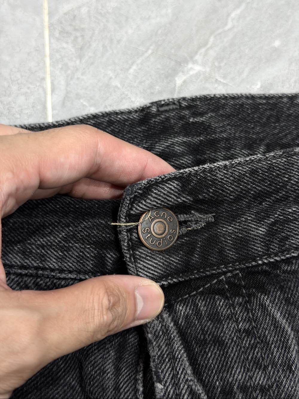 Acne Studios Vintage Black Denim Jeans - Size 30 Size US 30 / EU 46 - 7 Thumbnail