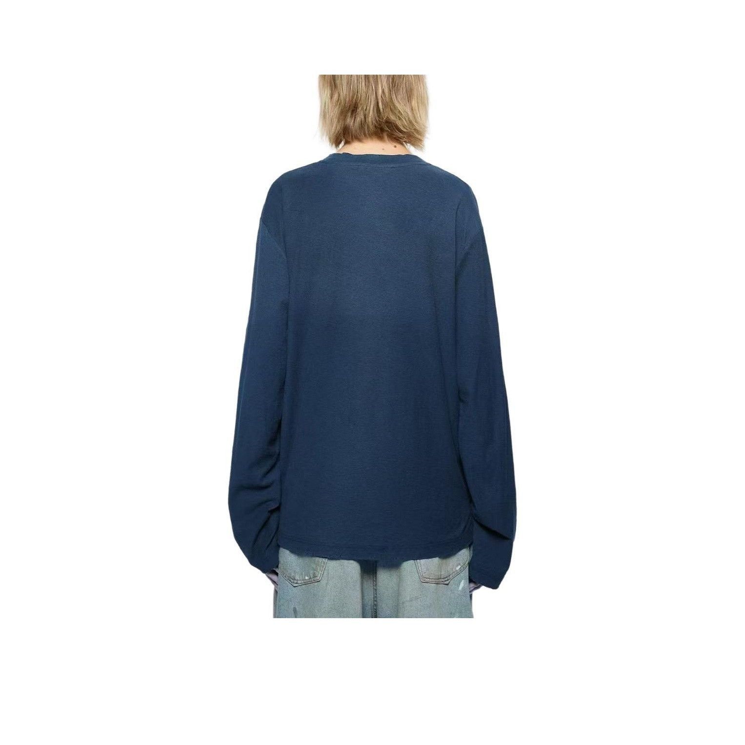 Acne Studios Vintage-Inspired Blue Long Sleeve T-Shirt Size US XS / EU 42 / 0 - 7 Thumbnail