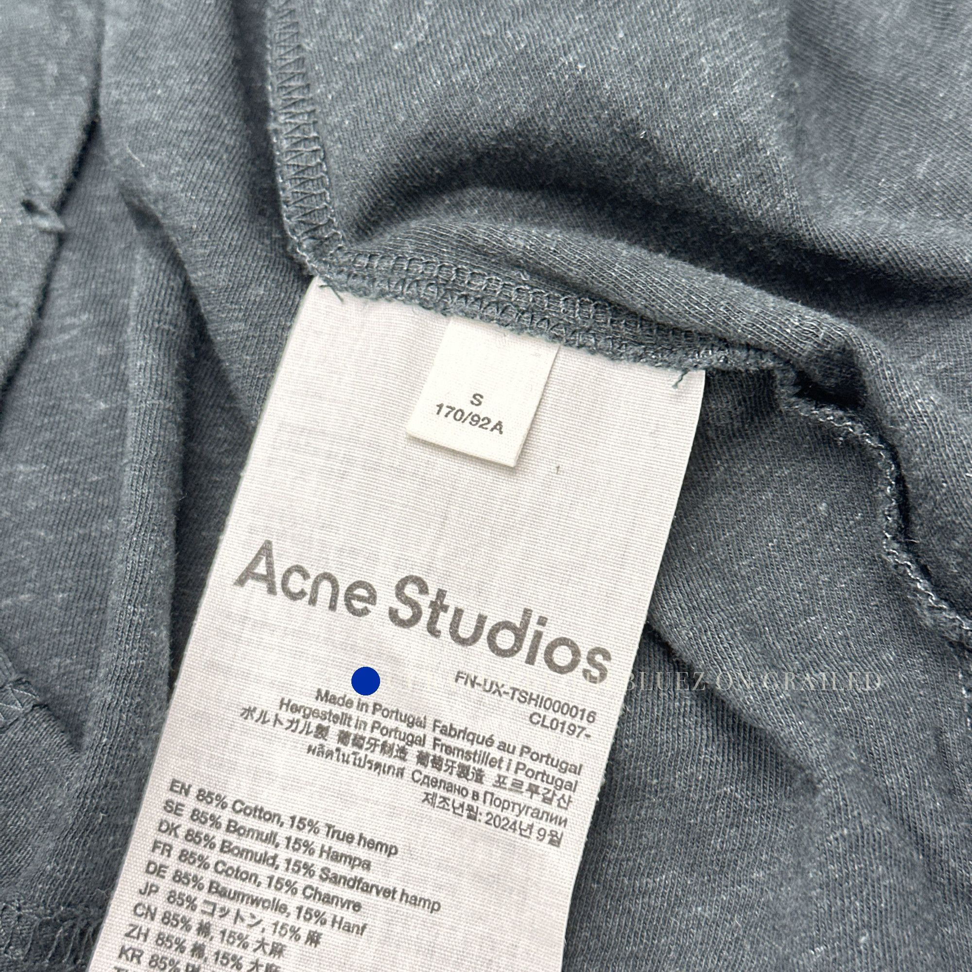Acne Studios Black Long Sleeve Logo T-Shirt Size S Size US S / EU 44-46 / 1 - 3 Thumbnail