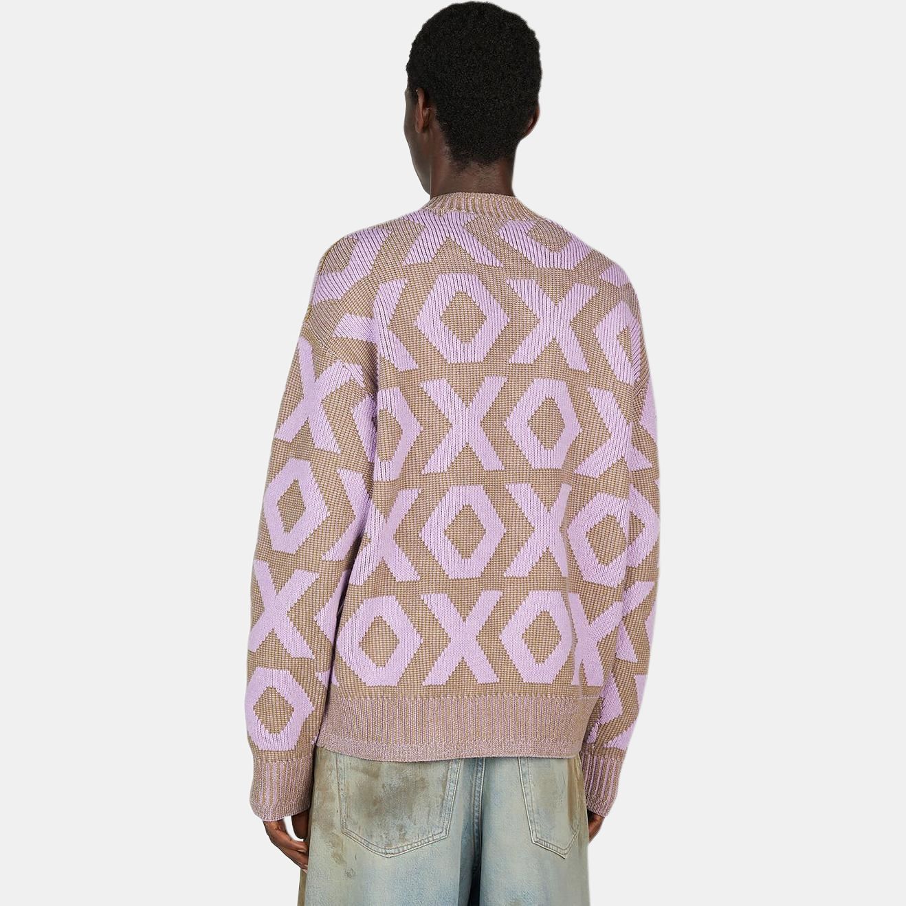 Acne Studios Geometric Wool Sweater in Multi Colorway Size US S / EU 44-46 / 1 - 10 Thumbnail