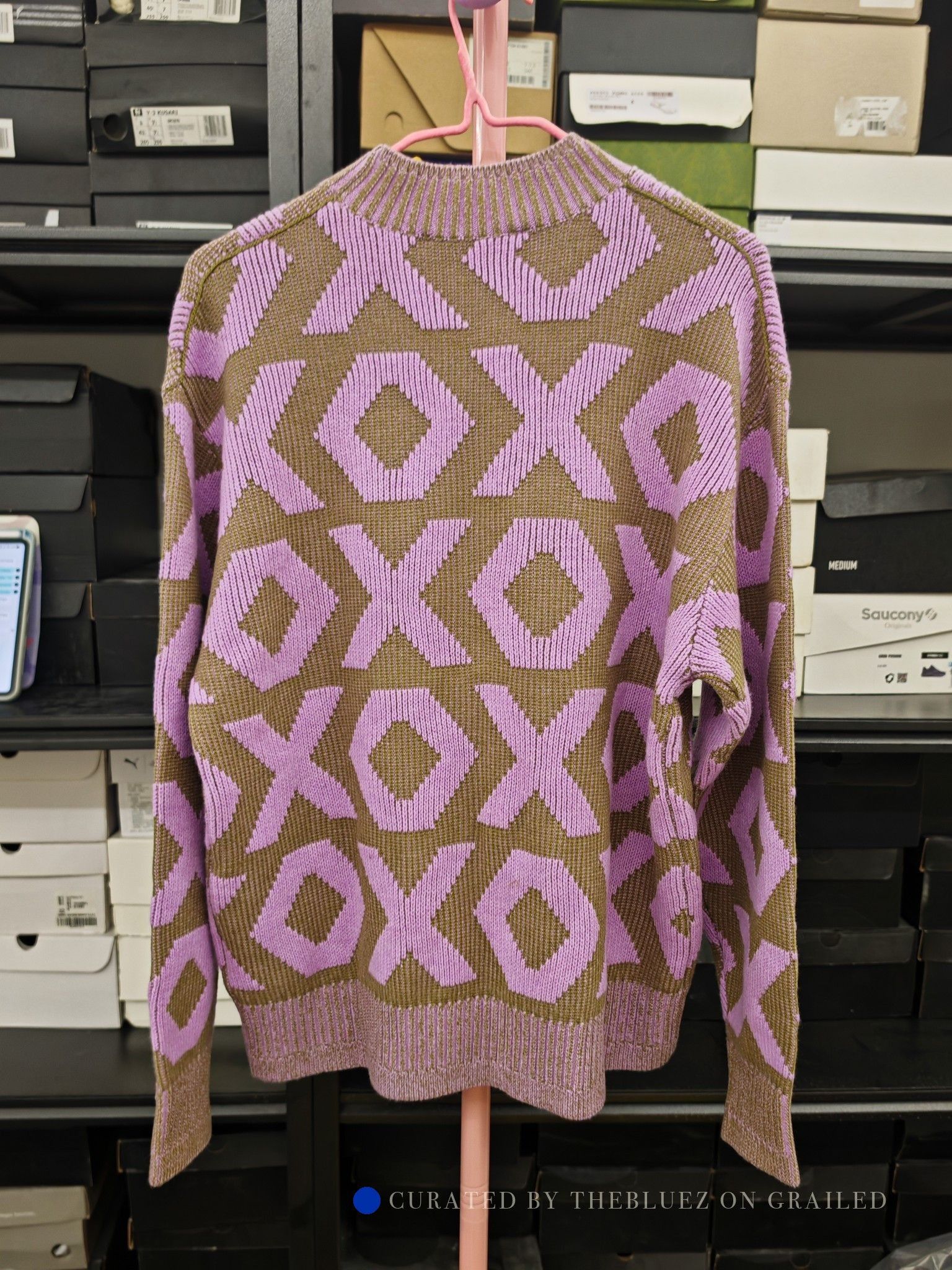 Acne Studios Geometric Wool Sweater in Multi Colorway Size US S / EU 44-46 / 1 - 2 Thumbnail