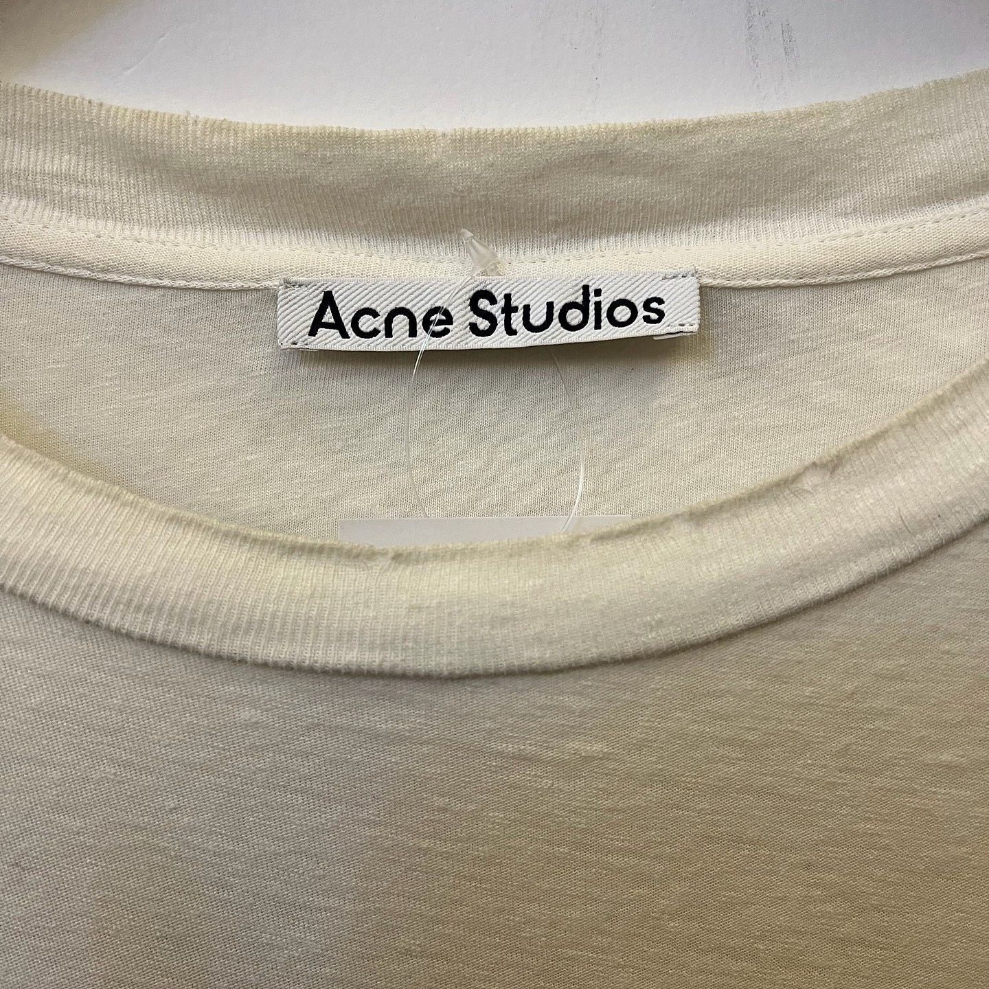 Acne Studios Classic White Logo T-Shirt Size US L / EU 52-54 / 3 - 3 Thumbnail