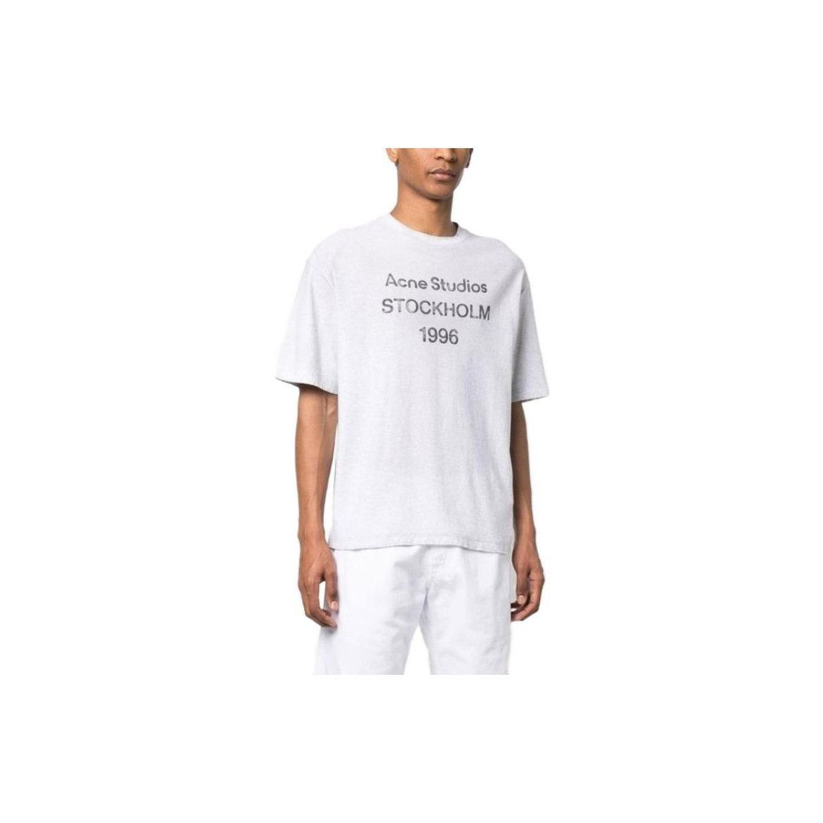 Acne Studios Short Sleeve Gray T-Shirt with Iconic Graphic Size US L / EU 52-54 / 3 - 7 Thumbnail