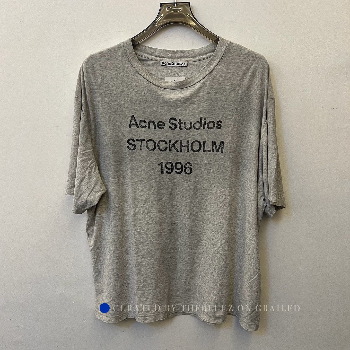 Acne Studios Short Sleeve Gray T-Shirt with Iconic Graphic Size US L / EU 52-54 / 3 - 6 Thumbnail