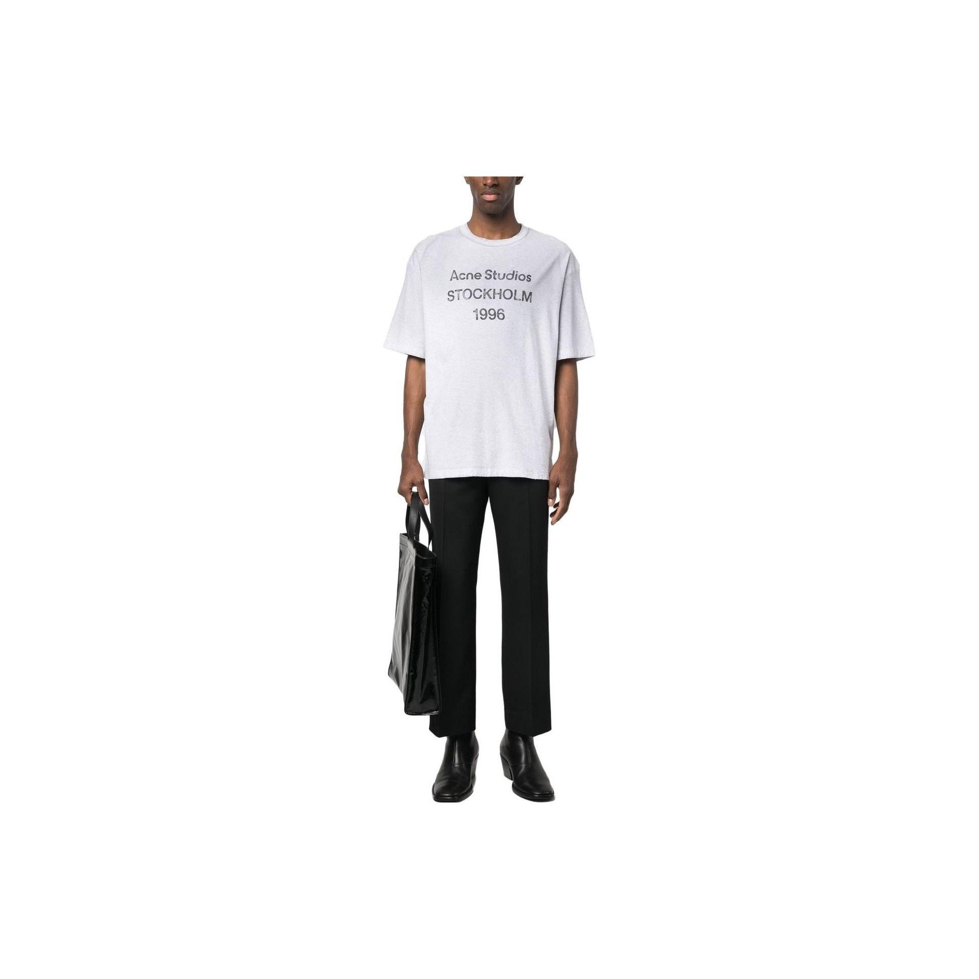 Acne Studios Short Sleeve Gray T-Shirt with Iconic Graphic Size US L / EU 52-54 / 3 - 10 Thumbnail