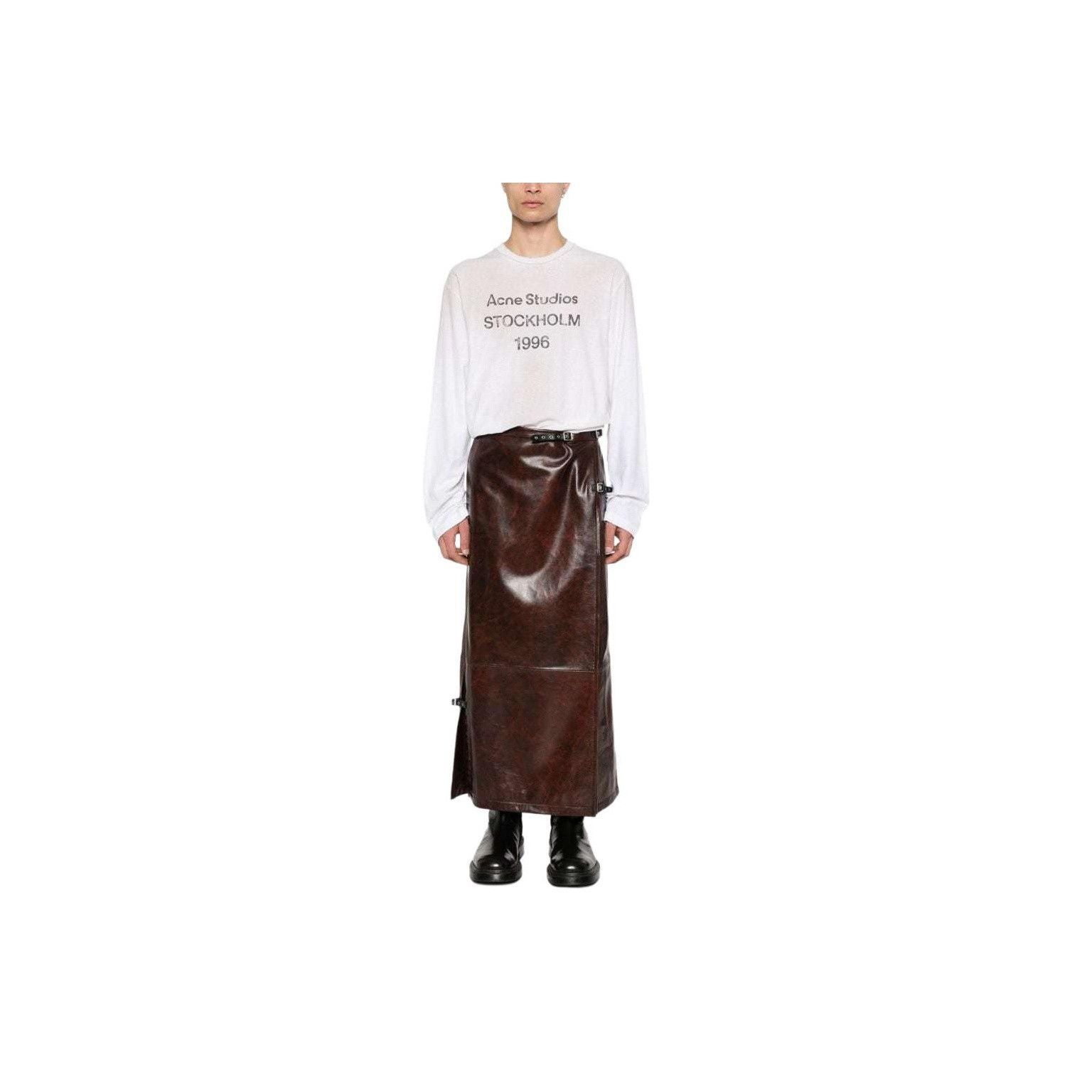 Acne Studios Logo Long Sleeve T-Shirt in White Size US S / EU 44-46 / 1 - 7 Thumbnail