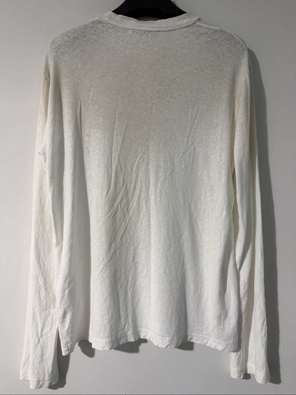 Acne Studios Logo Long Sleeve T-Shirt in White Size US S / EU 44-46 / 1 - 2 Thumbnail