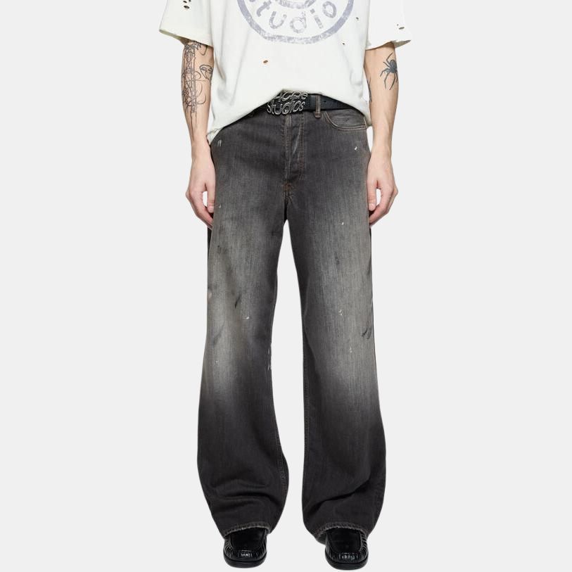 Acne Studios Black Washed Denim Jeans in Size 36 Size US 36 / EU 52 - 9 Thumbnail
