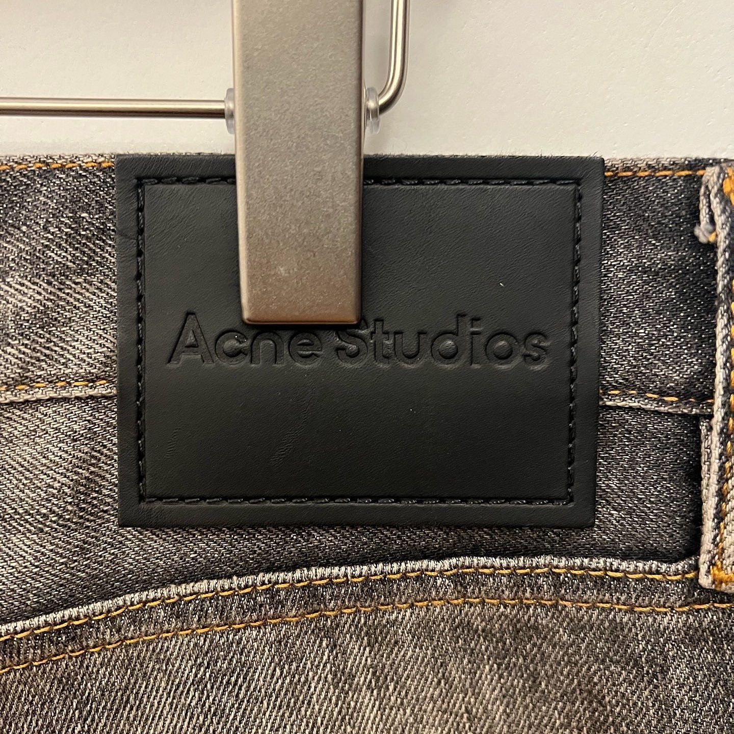 Acne Studios Black Washed Denim Jeans in Size 36 Size US 36 / EU 52 - 7 Thumbnail