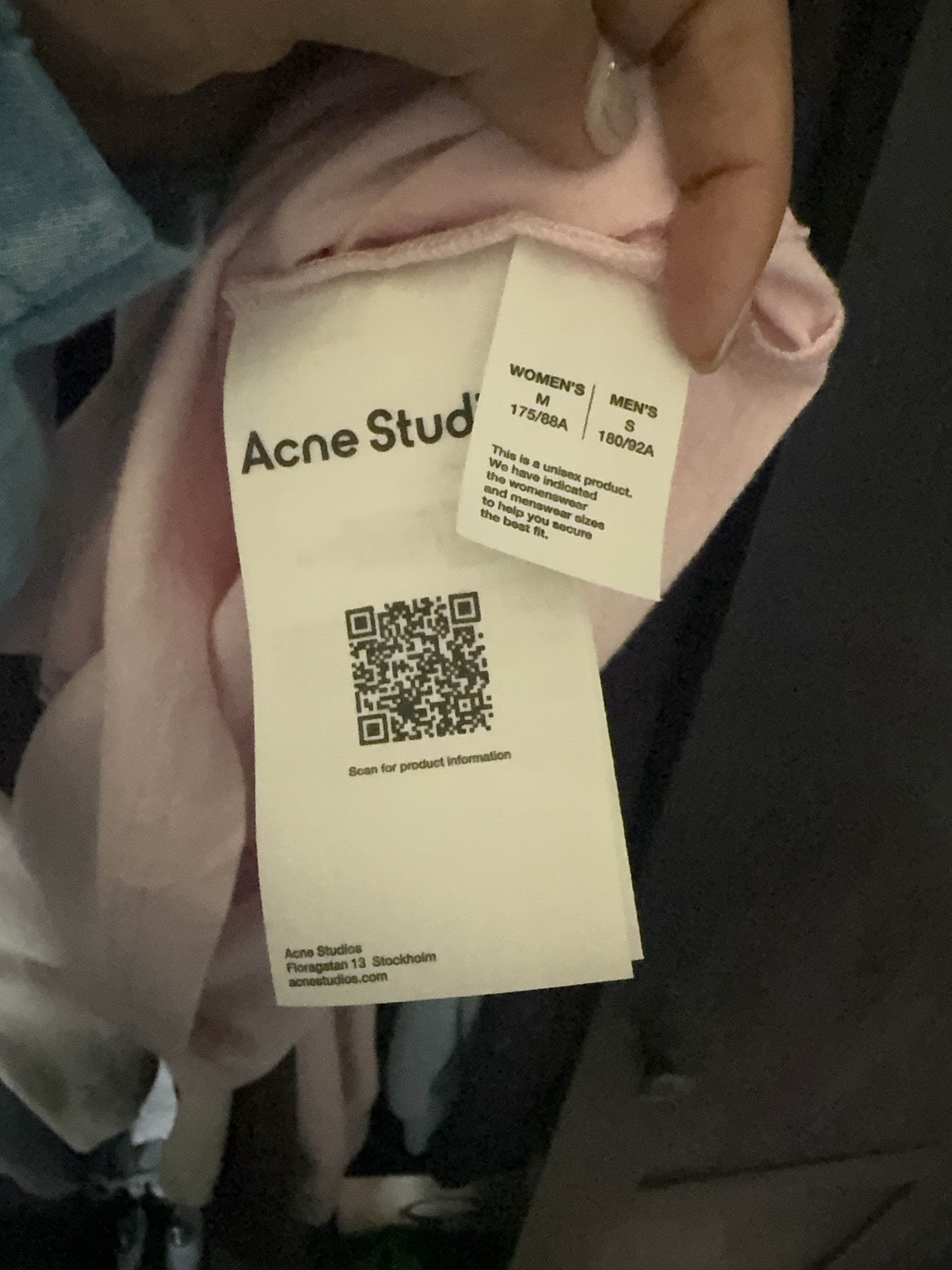 Acne Studios Heart Logo Tee in Soft Pink Size US S / EU 44-46 / 1 - 4 Thumbnail