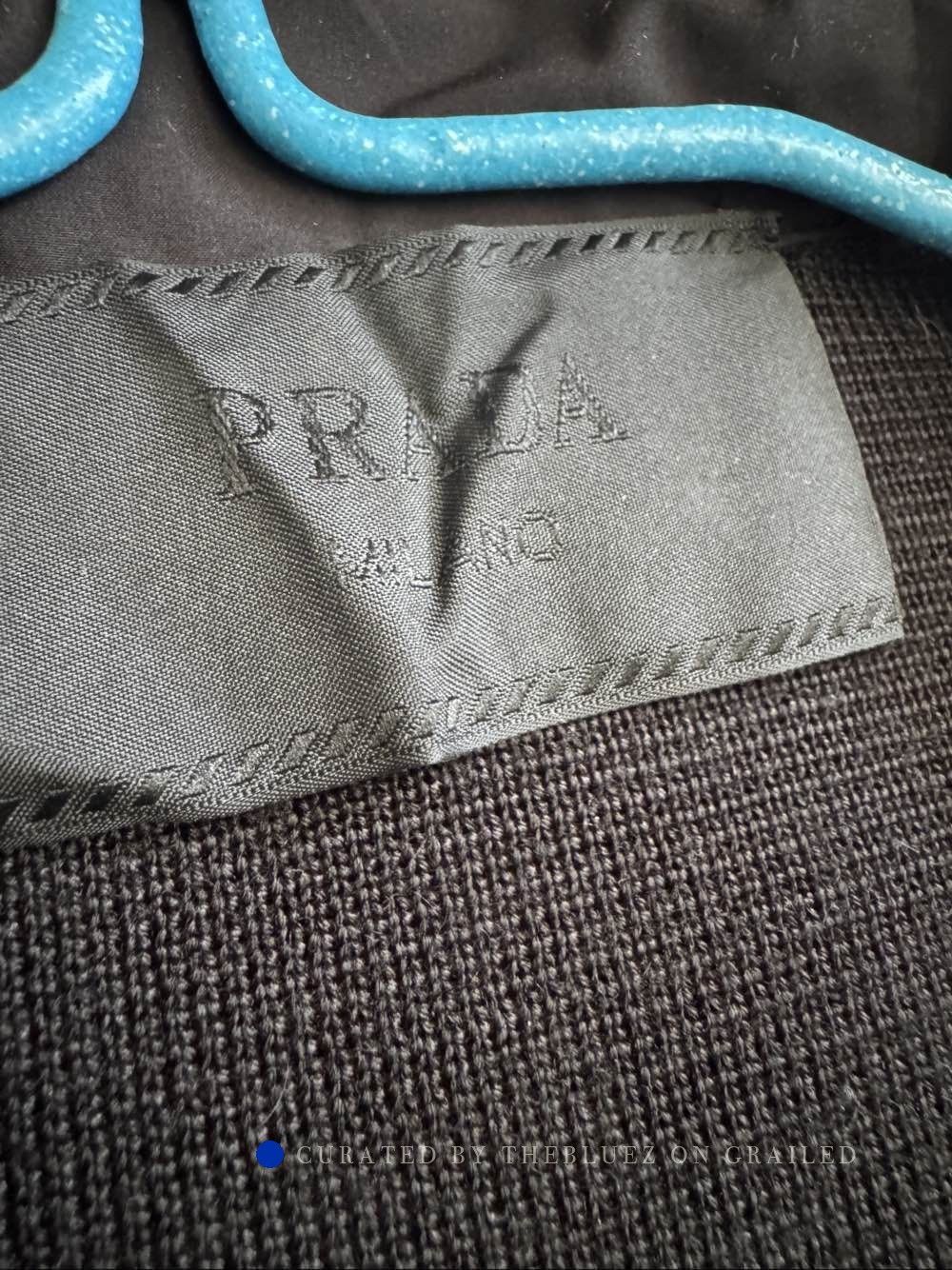 Prada Black Hooded Jacket with Logo Patch Size US S / EU 44-46 / 1 - 3 Thumbnail