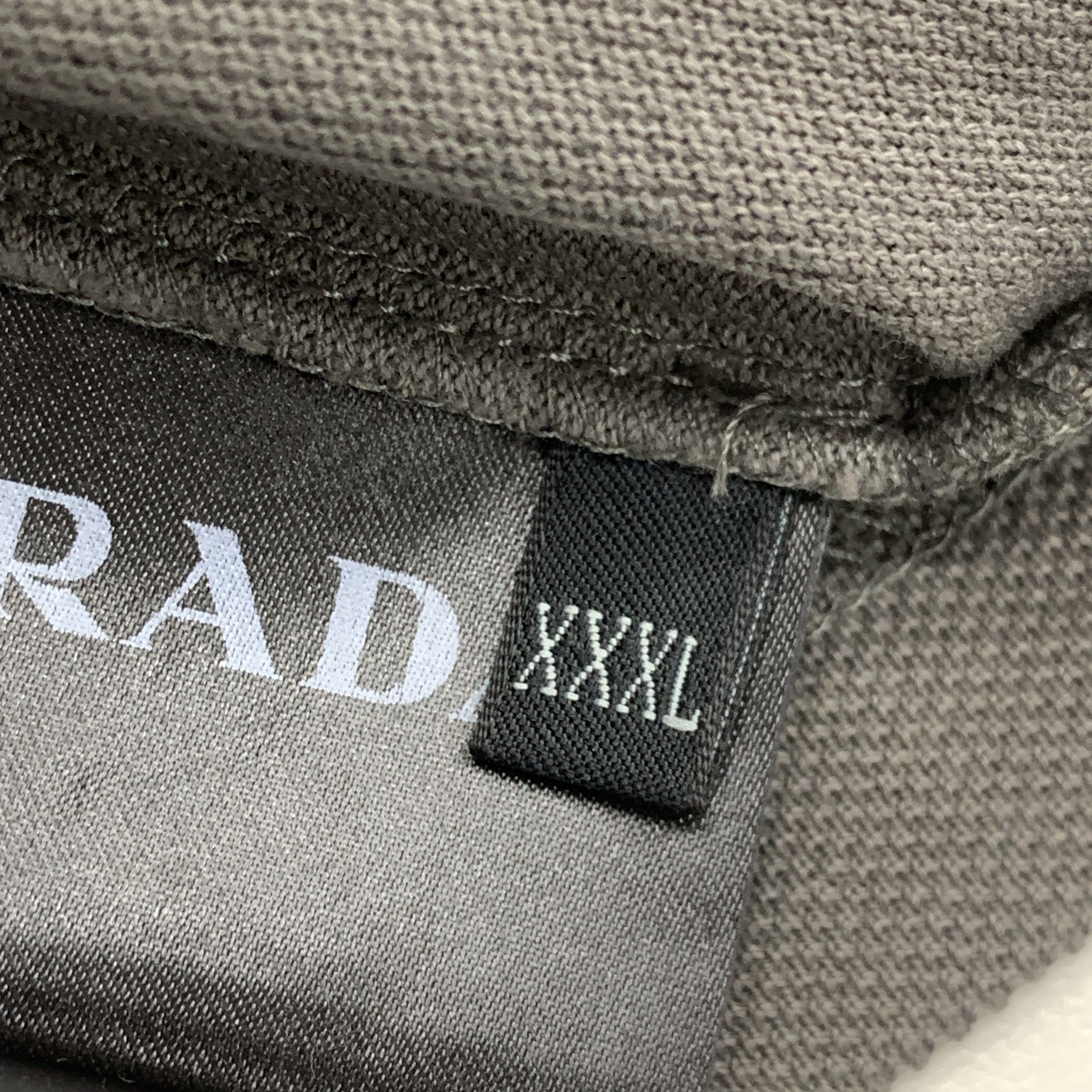Prada Gray Cotton Polo Shirt in XXL Size US XXL / EU 58 / 5 - 3 Thumbnail