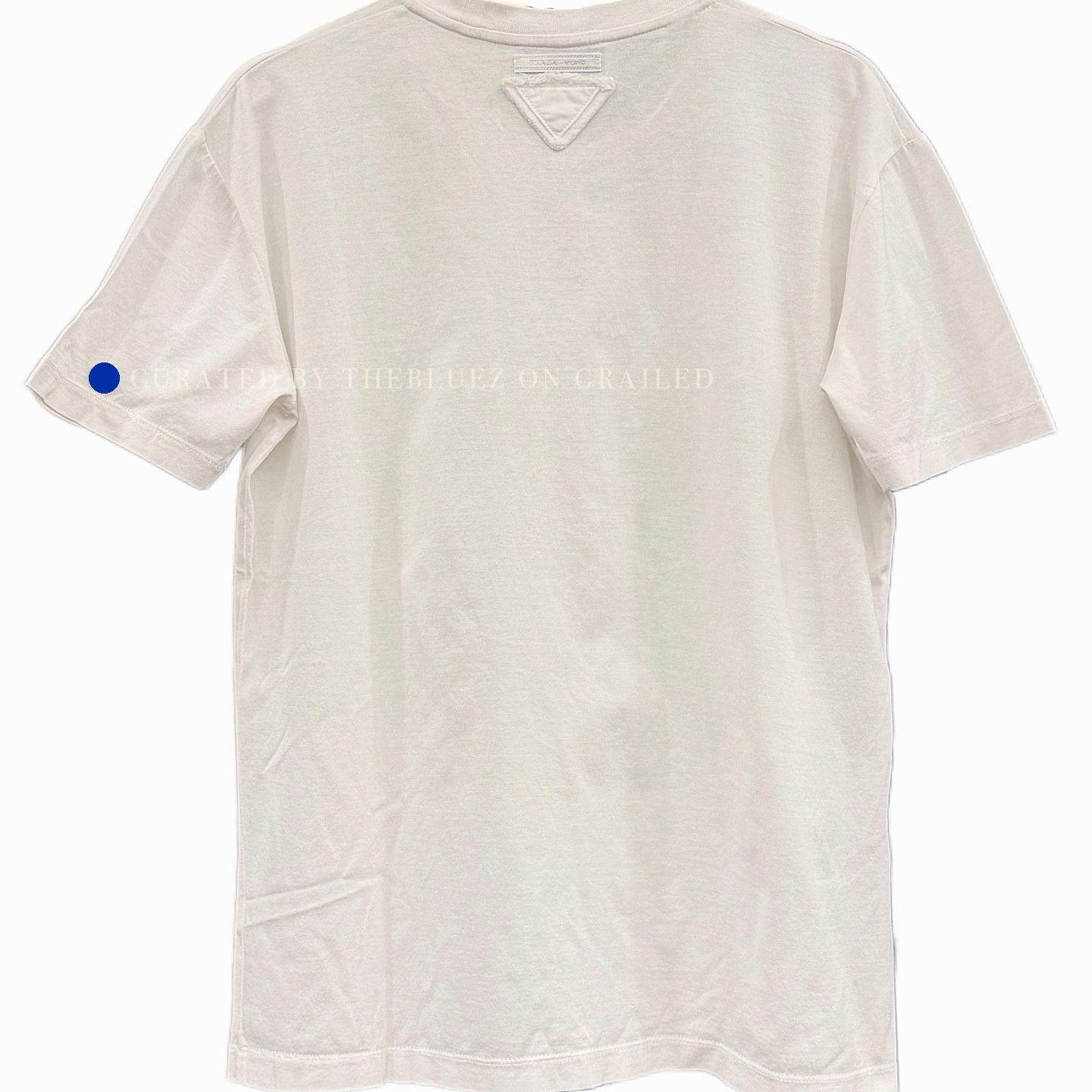 Prada Classic Logo Cotton T-Shirt in White Size US XL / EU 56 / 4 - 2 Thumbnail
