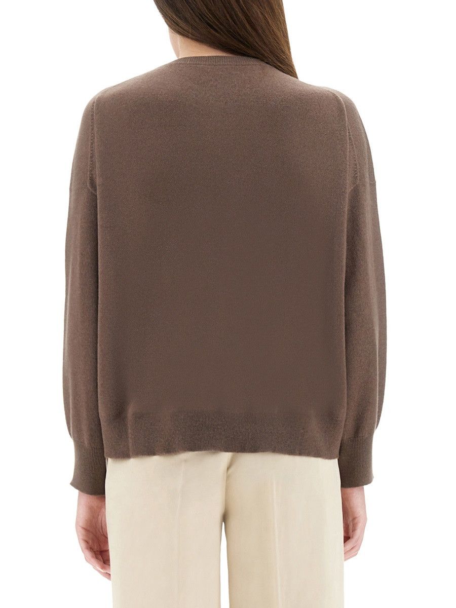 Brunello Cucinelli BRUNELLO CUCINELLI CASHMERE SWEATER - BROWN Size M / US 6-8 / IT 42-44 - 3 Thumbnail