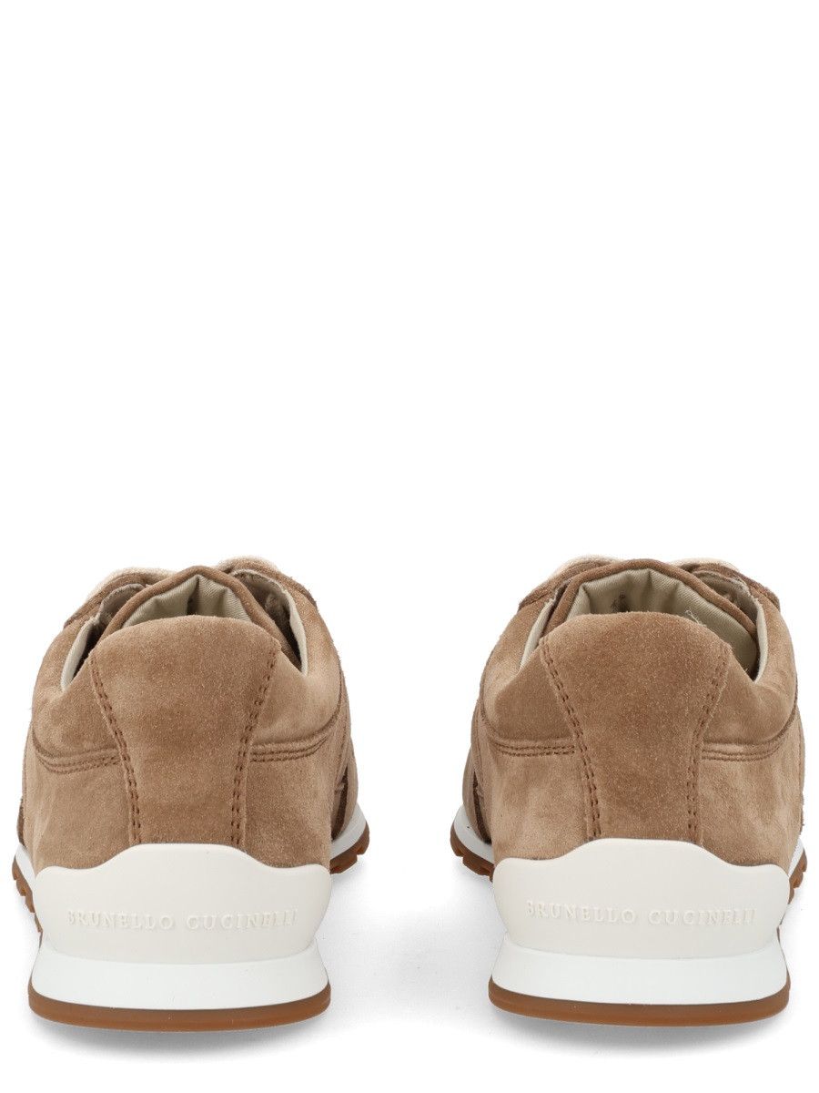 Brunello Cucinelli BRUNELLO CUCINELLI SUEDE SNEAKER - BROWN (IT 39) Size US 9 / IT 39 - 4 Thumbnail