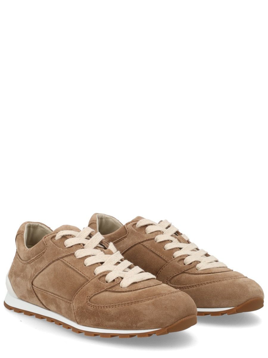 Brunello Cucinelli BRUNELLO CUCINELLI SUEDE SNEAKER - BROWN (IT 39) Size US 9 / IT 39 - 2 Thumbnail