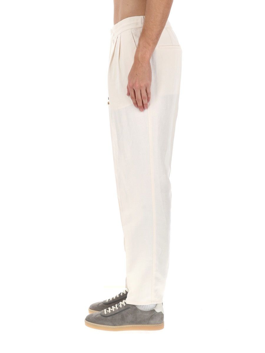 Brunello Cucinelli BRUNELLO CUCINELLI LINEN PANTS - BEIGE (IT 52) Size US 36 / EU 52 - 4 Thumbnail