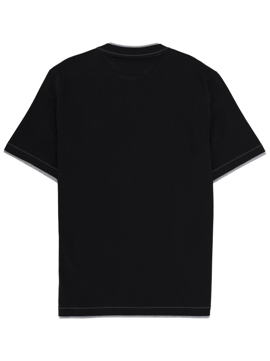 Brunello Cucinelli BRUNELLO CUCINELLI T-SHIRT WITH LOGO - BLACK Size US S / EU 44-46 / 1 - 2 Thumbnail