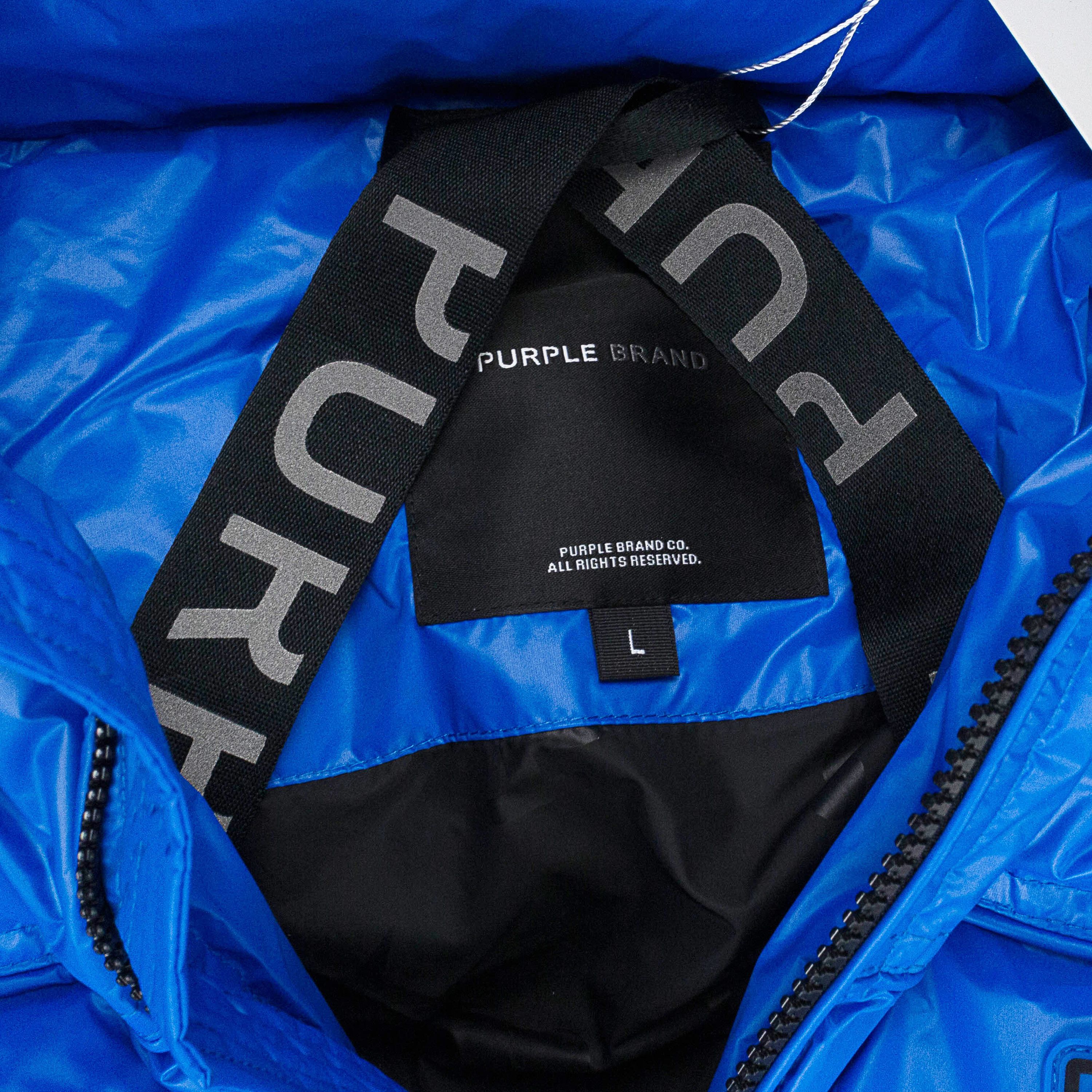Purple Brand NYLON DOWN PUFFER BLUE DOWN & PUFFER JACKETS Size S Size US S / EU 44-46 / 1 - 6 Thumbnail
