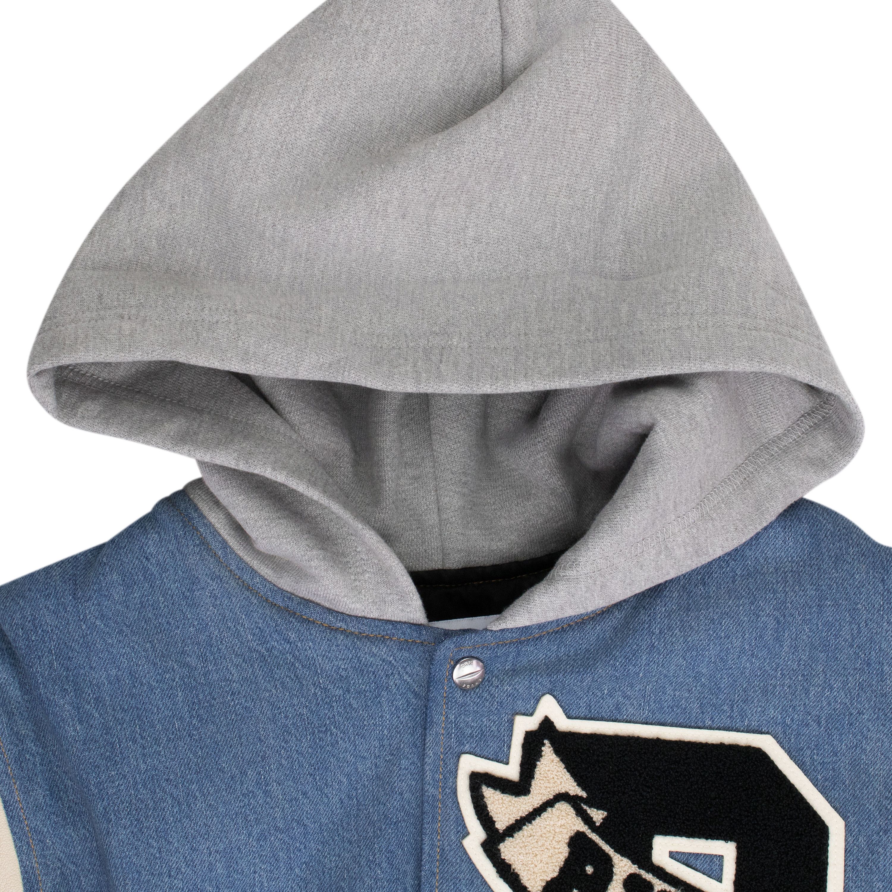 Rhude Rhude Multicolor Indigo/Cream Varsity Jacket SIZE XS Size US XS / EU 42 / 0 - 3 Thumbnail