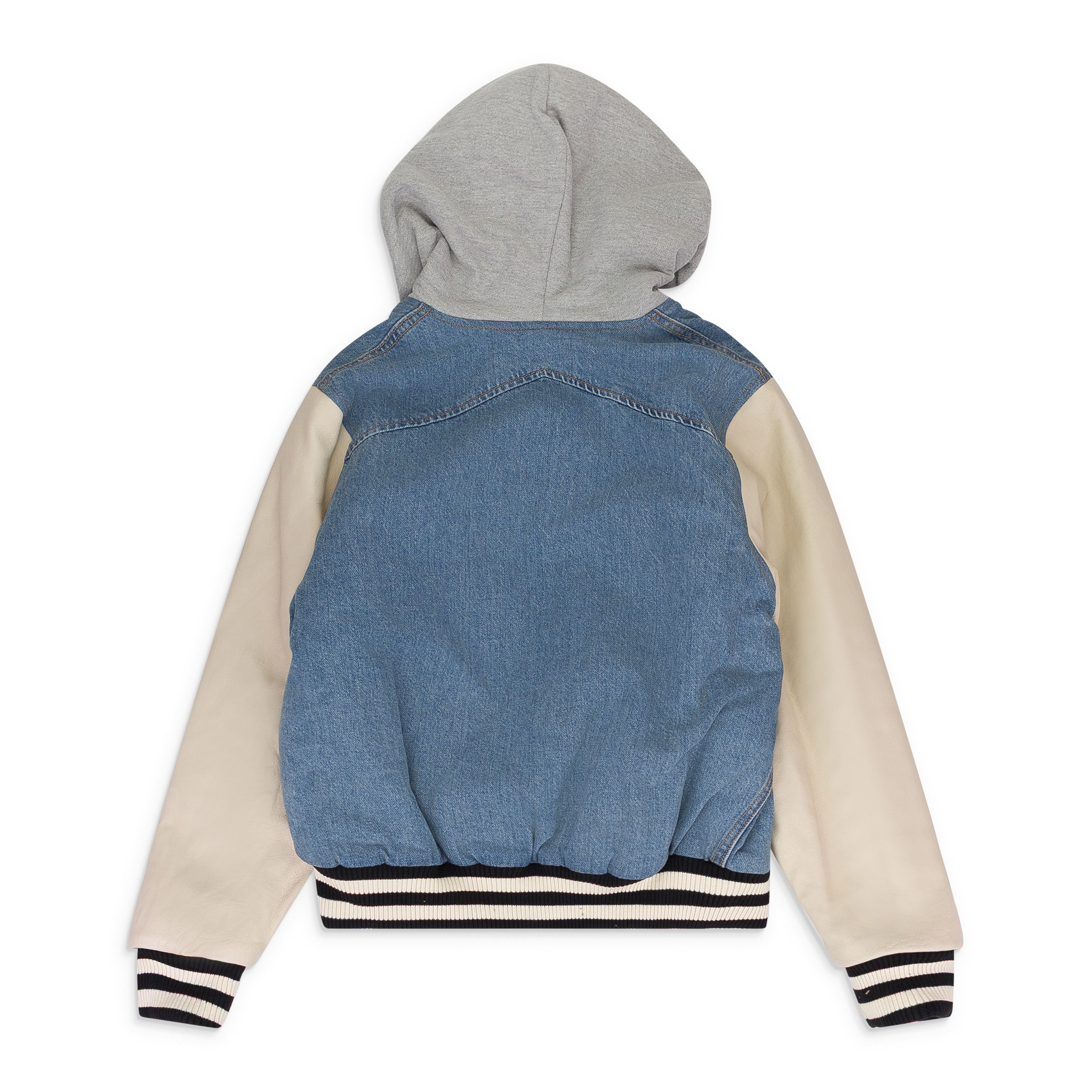 Rhude Rhude Multicolor Indigo/Cream Varsity Jacket SIZE XS Size US XS / EU 42 / 0 - 2 Thumbnail