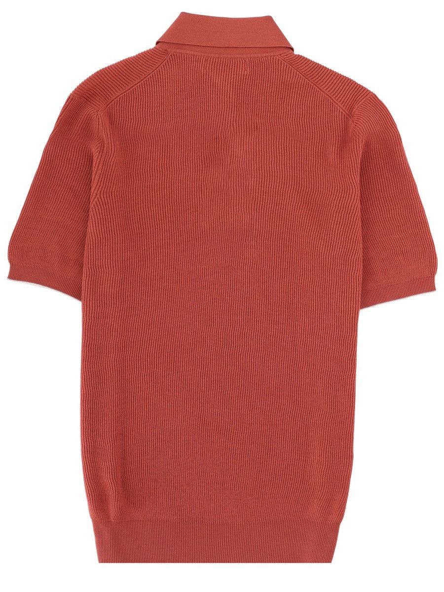 Brunello Cucinelli BRUNELLO CUCINELLI COTTON POLO - RED (IT 52) Size US XL / EU 56 / 4 - 3 Thumbnail