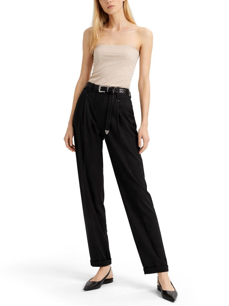 Brunello Cucinelli BRUNELLO CUCINELLI COTTON PANTS - BLACK (IT 50) Size 36" / US 14 / IT 50 - 2 Thumbnail