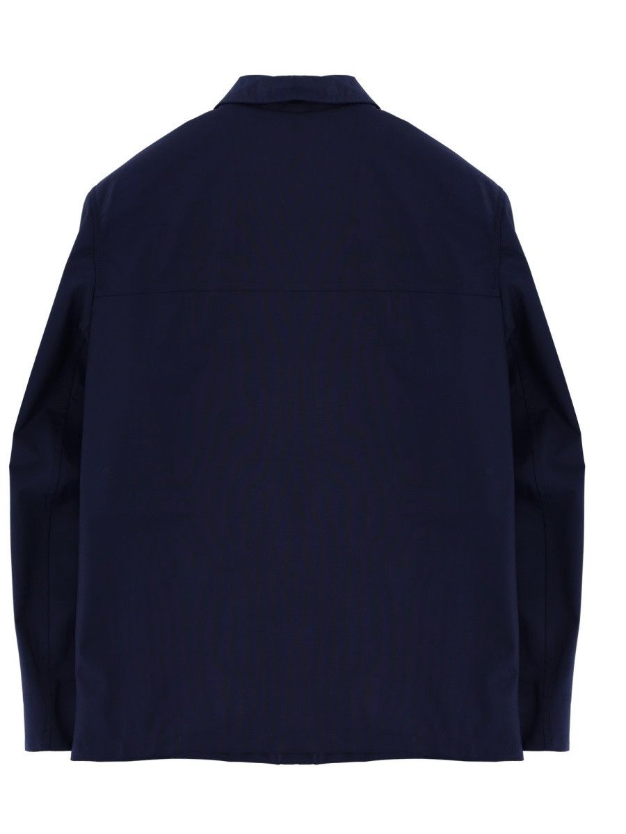 Brunello Cucinelli BRUNELLO CUCINELLI WOOL CANVAS JACKET - BLUE (IT 48) Size US M / EU 48-50 / 2 - 3 Thumbnail