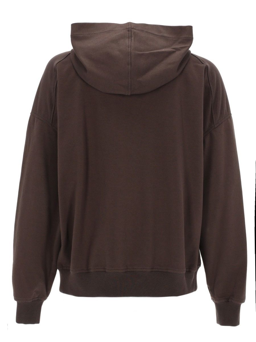 Brunello Cucinelli BRUNELLO CUCINELLI HOODIE - BROWN Size L / US 10 / IT 46 - 3 Thumbnail