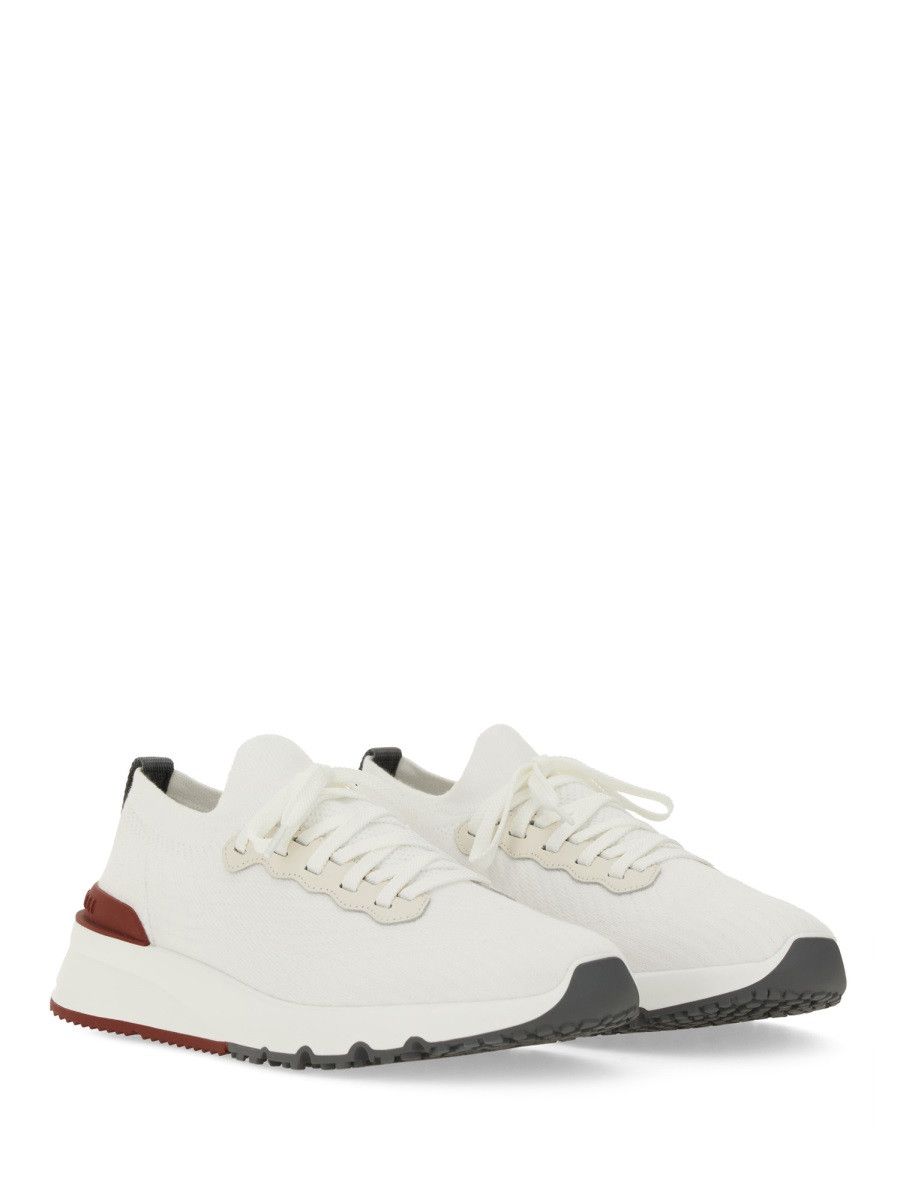 Brunello Cucinelli BRUNELLO CUCINELLI SNEAKER "RUNNER" - WHITE (IT 44) Size US 11 / EU 44 - 2 Thumbnail