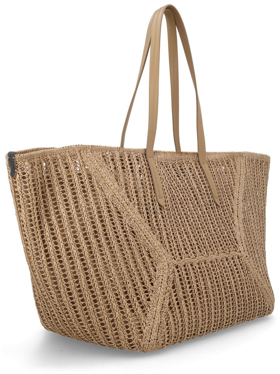 Brunello Cucinelli BRUNELLO CUCINELLI "BC DUO" BAG - BEIGE Size ONE SIZE - 3 Thumbnail