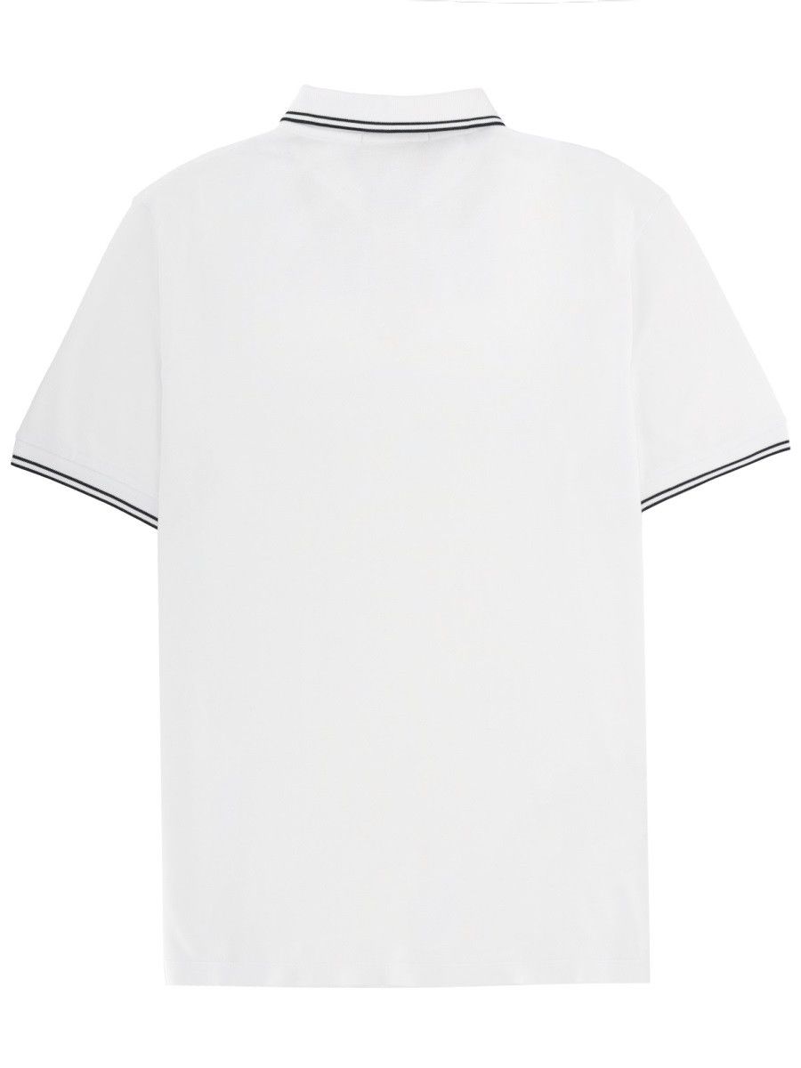 Stone Island STONE ISLAND POLO WITH LOGO - WHITE Size US XXL / EU 58 / 5 - 2 Thumbnail