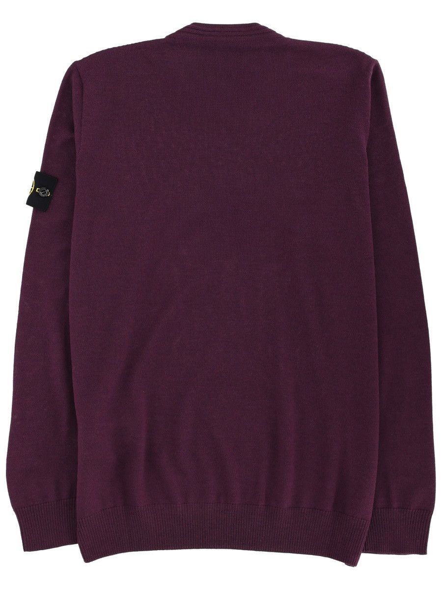 Stone Island STONE ISLAND JERSEY WITH LOGO PATCH - BORDEAUX Size US S / EU 44-46 / 1 - 2 Thumbnail