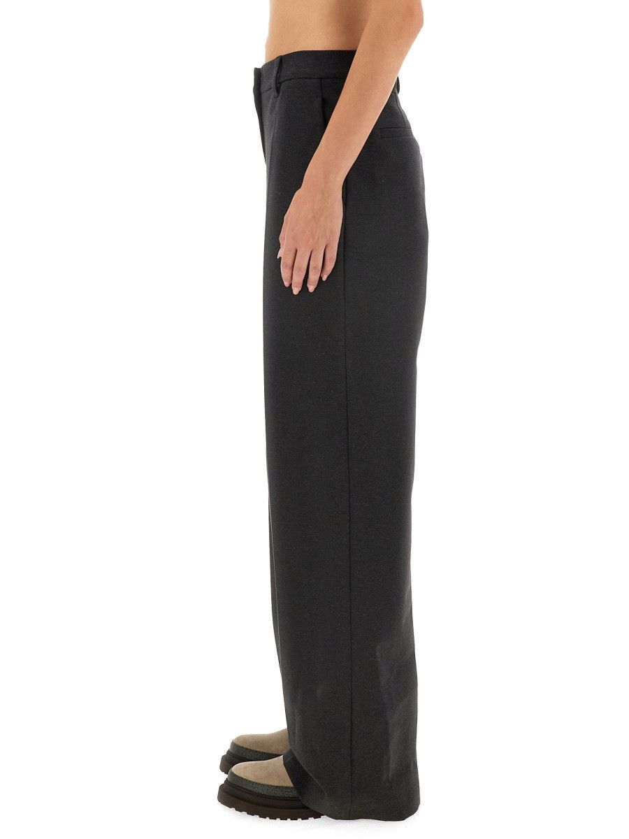 Brunello Cucinelli BRUNELLO CUCINELLI WIDE LEG PANTS - GREY (IT 42) Size 42" / US 20 - 4 Thumbnail