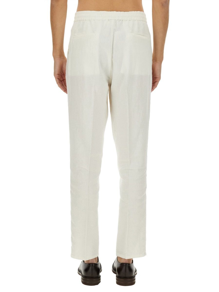Brunello Cucinelli BRUNELLO CUCINELLI LINEN PANTS - IVORY (IT 46) Size US 30 / EU 46 - 3 Thumbnail