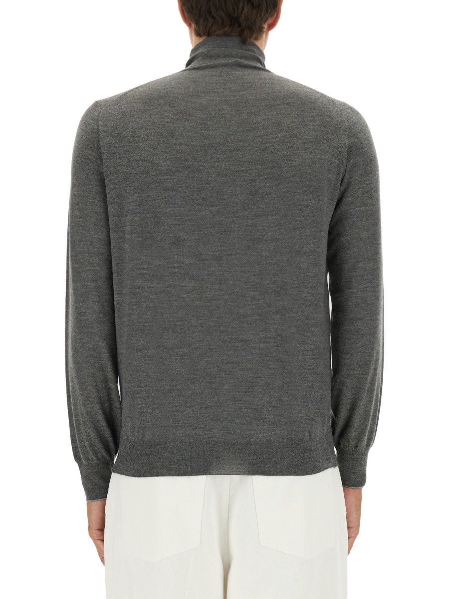 Brunello Cucinelli BRUNELLO CUCINELLI TURTLENECK SHIRT - GREY (IT 48) Size US M / EU 48-50 / 2 - 3 Thumbnail
