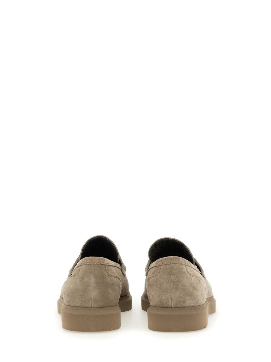 Brunello Cucinelli BRUNELLO CUCINELLI SUEDE "PENNY" LOAFER - DOVE (IT 40) Size US 10 / IT 40 - 4 Thumbnail