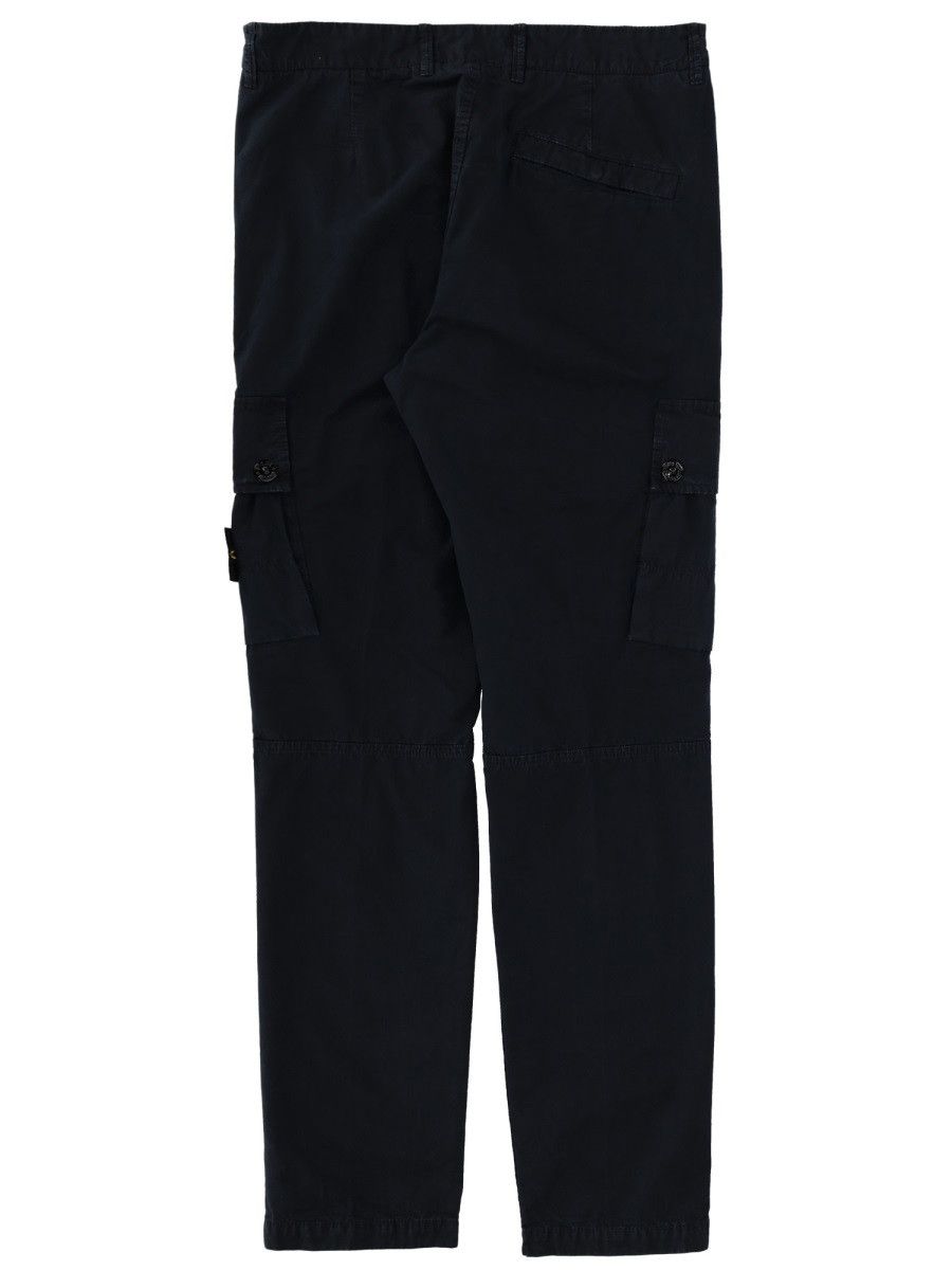 Stone Island STONE ISLAND CARGO PANTS WITH LOGO PATCH - BLUE (JEANS 30) Size US 30 / EU 46 - 3 Thumbnail
