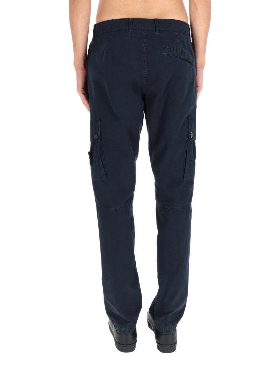 Stone Island STONE ISLAND CARGO PANTS WITH LOGO PATCH - BLUE (JEANS 29) Size US 29 - 5 Thumbnail