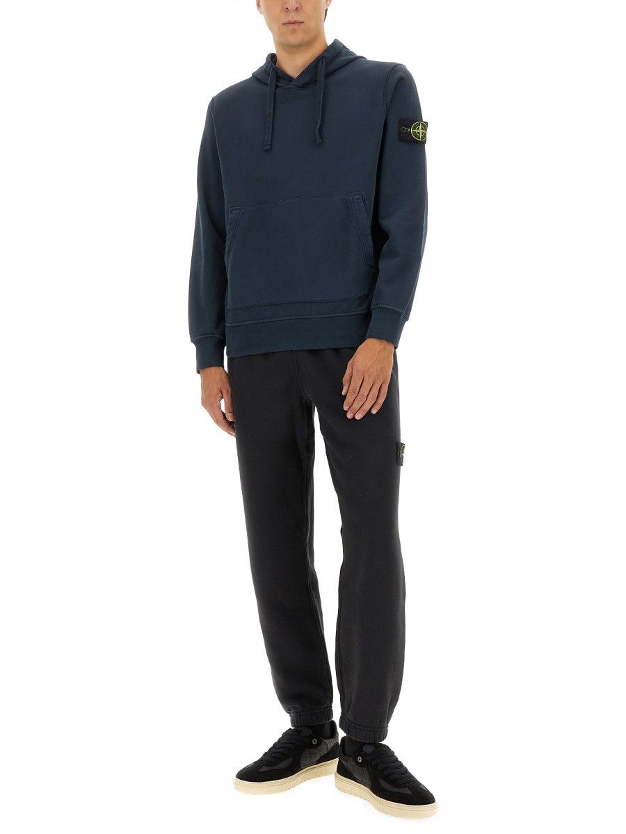 Stone Island STONE ISLAND SWEATSHIRT WITH LOGO - BLUE Size US L / EU 52-54 / 3 - 3 Thumbnail